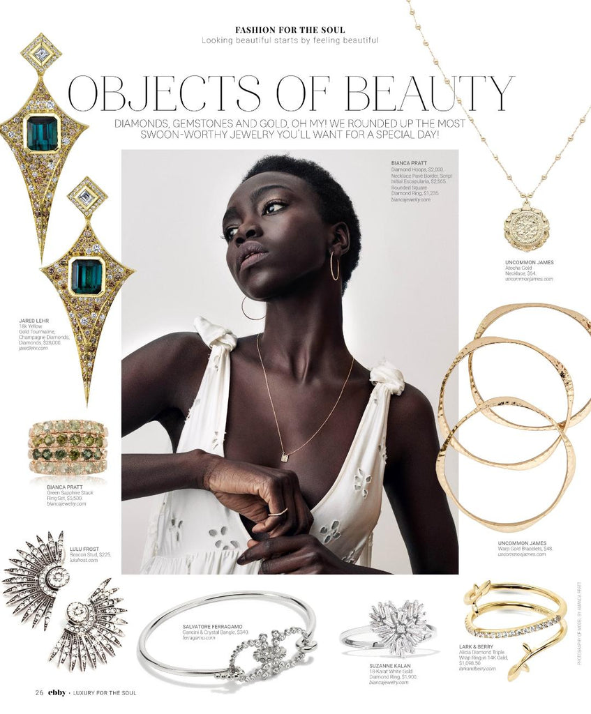 Bianca Pratt Jewelry featured in Ebby Magazine
