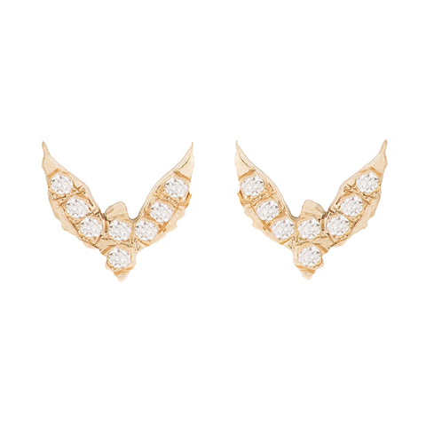 Diamond Bird Studs - Bianca Pratt Jewelry