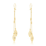Dangling Bead Flower Earring