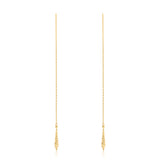 Dangling Thread Needle Earrings