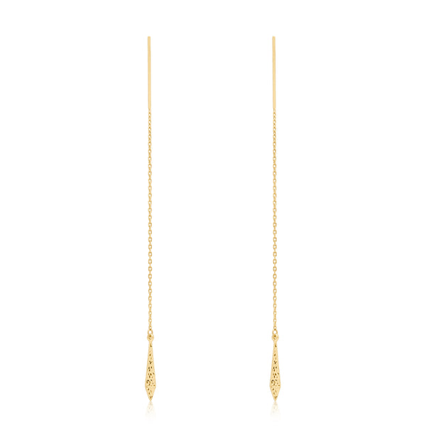 Dangling Thread Needle Earrings
