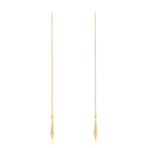 Dangling Thread Needle Earrings
