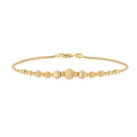 Matte Gold Chunky Bee Charm Bracelet – Loni Paul Jewelry