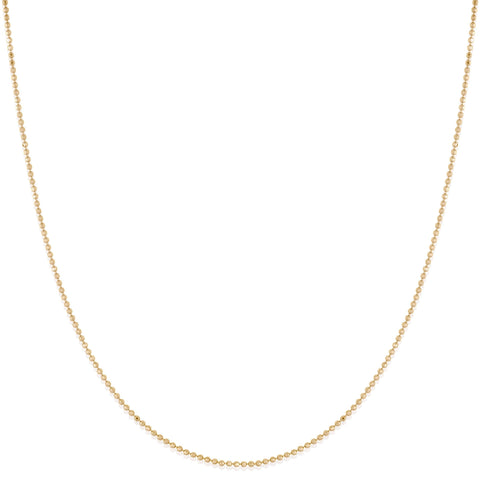 Diamond Cut Beaded Cable Chain Necklace - Bianca Pratt Jewelry