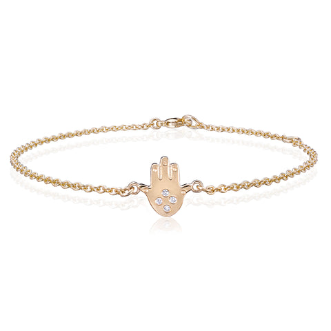 Diamond Hamsa Bracelet - Bianca Pratt Jewelry