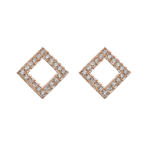 Square Diamond Studs - Bianca Pratt Jewelry
