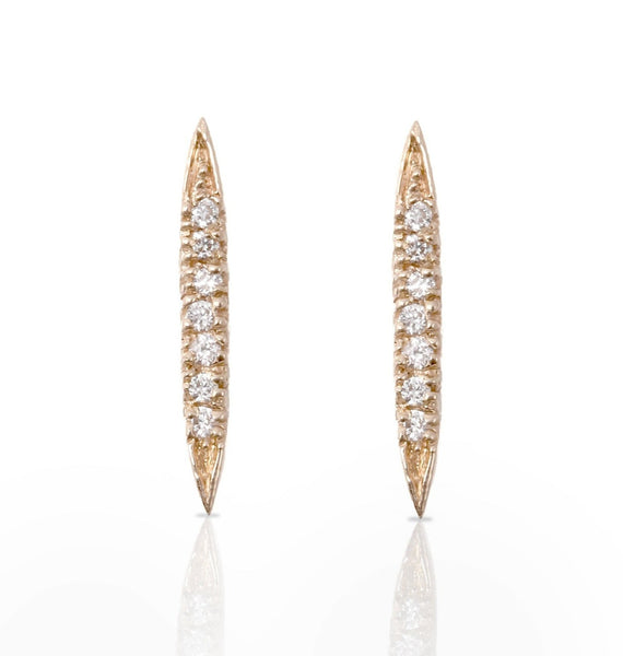 Diamond Canoe Earrings - Bianca Pratt Jewelry