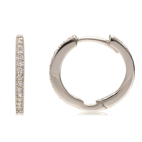 Diamond Huggie Earrings - Bianca Pratt Jewelry