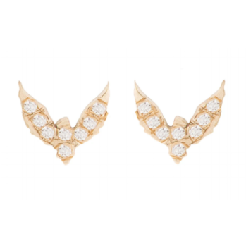 Diamond Pavé Bird Earrings - Bianca Pratt Jewelry