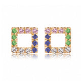 Bright Open Square Stud - Bianca Pratt Jewelry