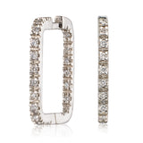 Square Diamond Huggies - Bianca Pratt Jewelry