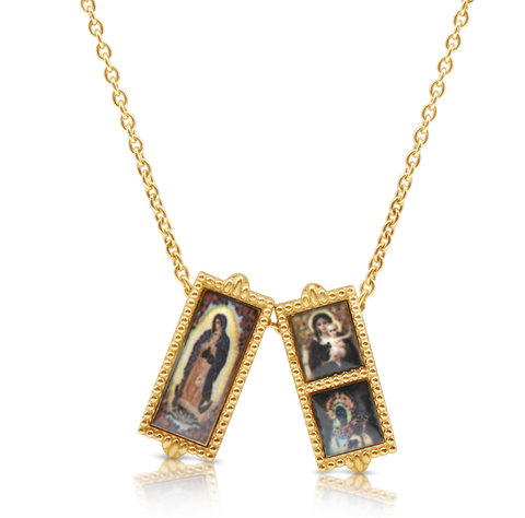 Enamel Escapularia Necklace - Bianca Pratt Jewelry