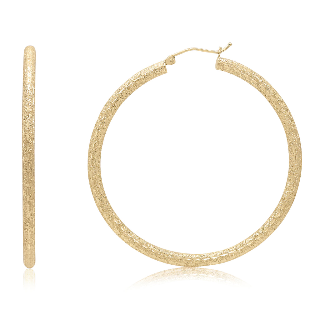 Fancy Diamond Cut Hoop Bianca Pratt Jewelry