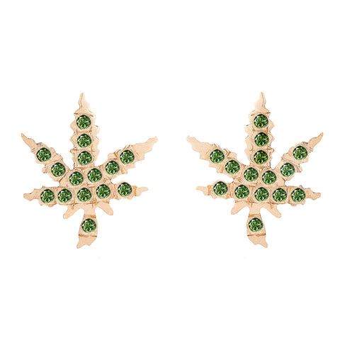 Emerald Mary Jane Studs - Bianca Pratt Jewelry