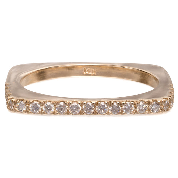 Rounded Square Diamond Ring - Bianca Pratt Jewelry