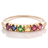 Rainbow Stack Ring - Bianca Pratt Jewelry