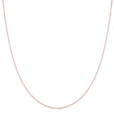 Rose Gold Beaded Cable Chain Necklace - Bianca Pratt Jewelry