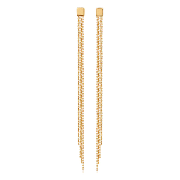 Rose Gold Chain Earrings - Bianca Pratt Jewelry