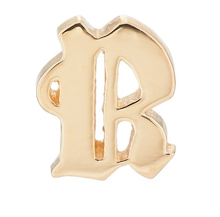 Gothic Initial Stud - Bianca Pratt Jewelry