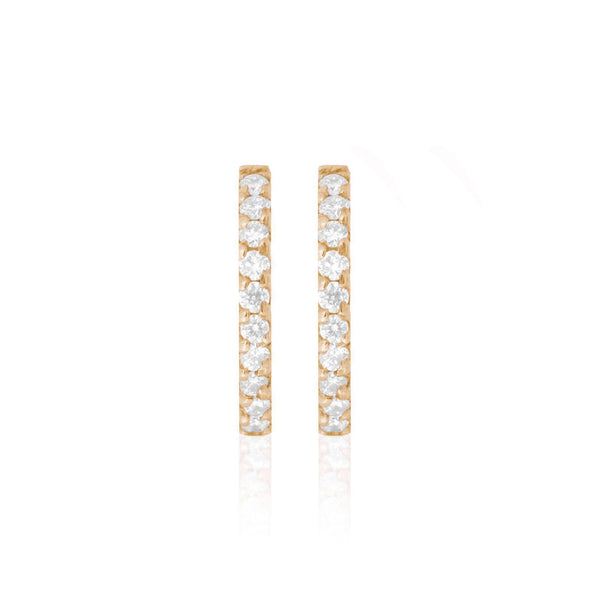 Thin Diamond Huggies – Bianca Pratt Jewelry1