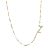 Diamond Initial Necklace