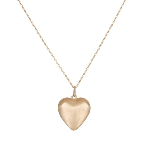Puffed Heart Necklace - Bianca Pratt Jewelry