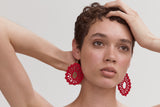 Lilly Organic Crochet Embroidered Earrings