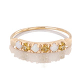Yellow Sapphire and Opal Stack Ring - Bianca Pratt Jewelry