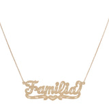 Familia Nameplate Necklace - Bianca Pratt Jewelry