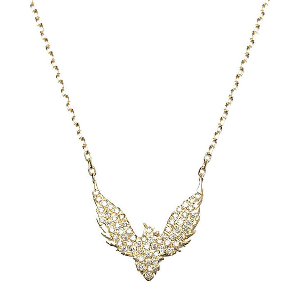Diamond Bird Necklace - Bianca Pratt Jewelry