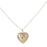 Multi-Colored Puffed Heart Necklace - Bianca Pratt Jewelry