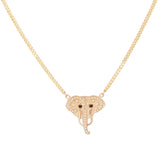 Diamond Elephant Necklace