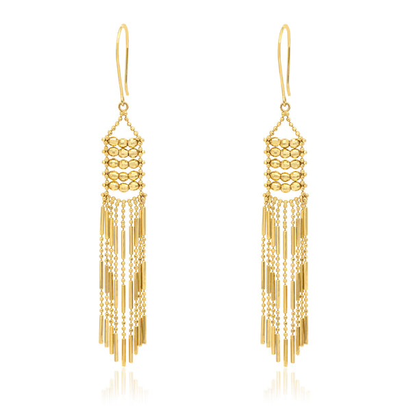 Beaded Curtain Earring